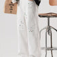 Men's Splatter-Paint Wide-Leg Jeans - Farnelli