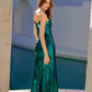 Juliet JT2500A Strapless Fitted Metallic Formal Gown