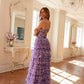 Juliet JT2508A Sweetheart Keyhole Neckline Ruffled Tier Skirt Gown