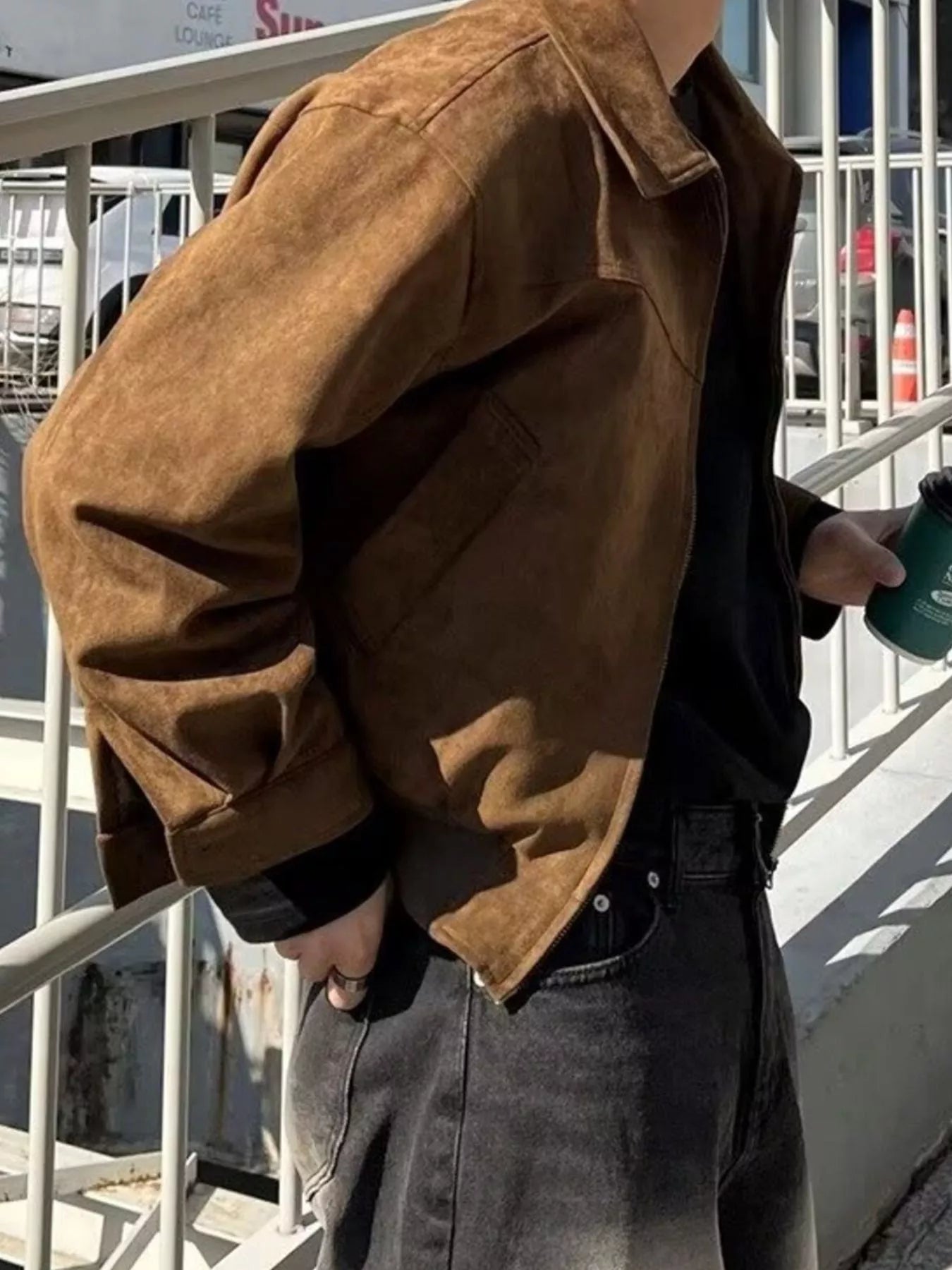 Men's Plus Size Zip Up Casual Jacket - Farnelli