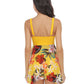 Printed Wide Strap Two-Piece Swim Set - Farnelli