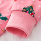 Children's Christmas Print Crew Neck Sweatshirt - Farnelli