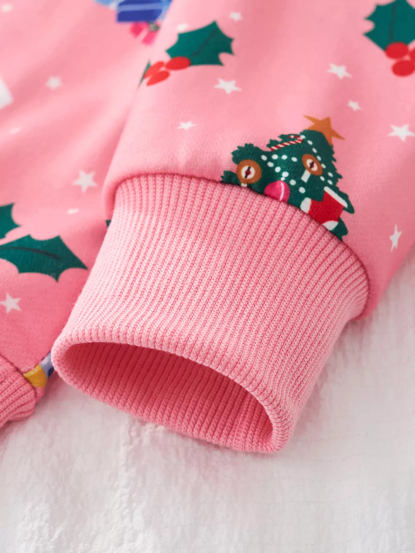 Children's Christmas Print Crew Neck Sweatshirt - Farnelli