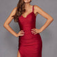 Juliet JT2518i Long Fitted Floral Strap Evening Gown Side Slit