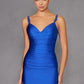 Juliet JT2518i Long Fitted Floral Strap Evening Gown Side Slit