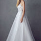 Juliet JT2482SW Floor Length A-Line Lace/Tulle Wedding Ball Gown