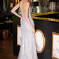 Juliet JT2525L Luxury High End Strapless Fitted Evening Gown