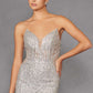 Juliet JT2525L Luxury High End Strapless Fitted Evening Gown
