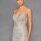 Juliet JT2525L Luxury High End Strapless Fitted Evening Gown