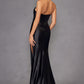 Juliet JT2527L Dress Long Strapless Sweetheart Satin Gown
