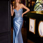 Juliet JT2534K Strapless Sweetheart Boned Corset Satin Prom Gown