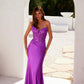 Juliet JT2534K Strapless Sweetheart Boned Corset Satin Prom Gown