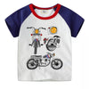 Children's Raglan Sleeve Casual T-Shirt - Light Gray