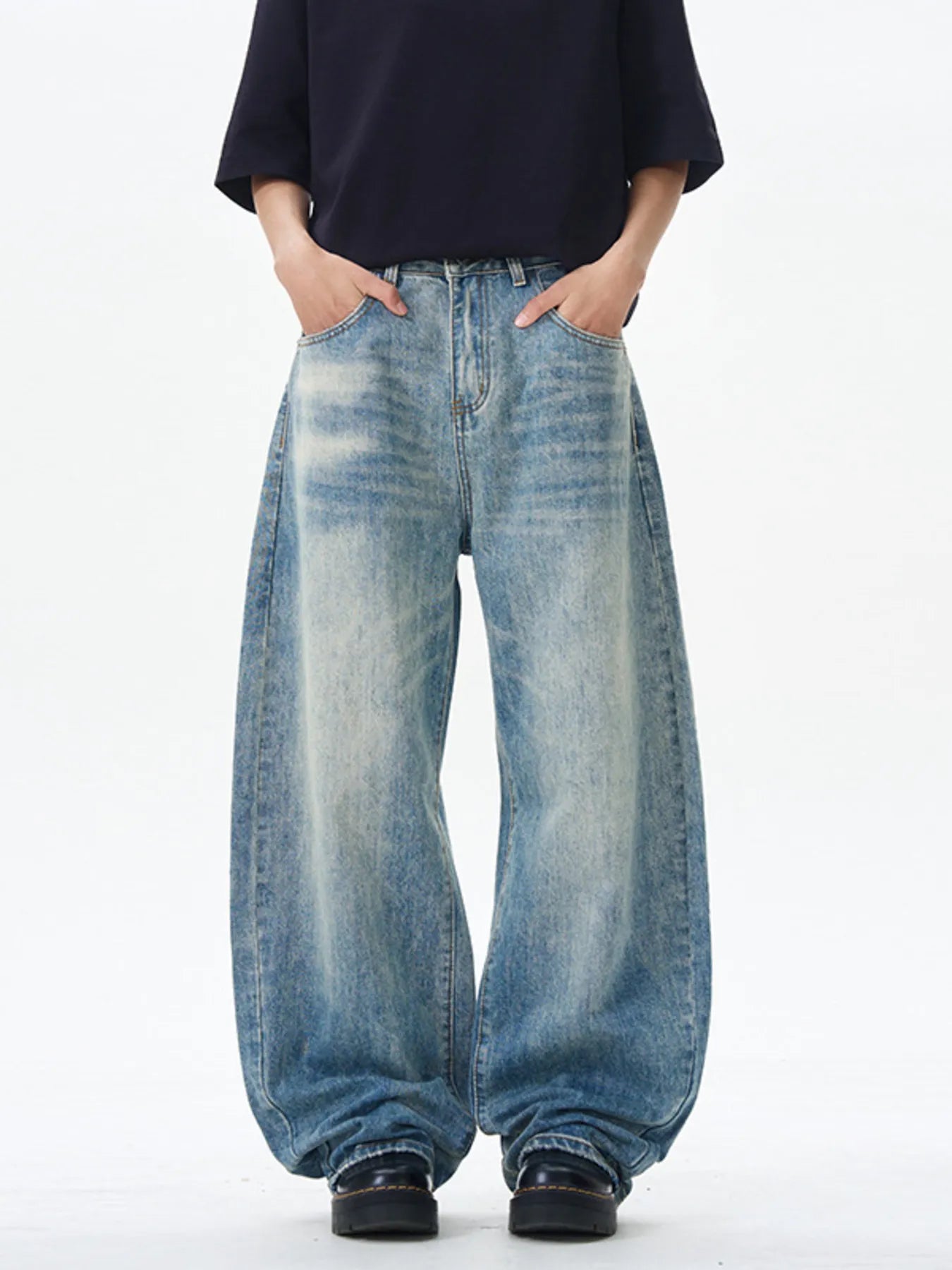 Men's Wide Leg Jeans - Farnelli