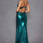 Juliet JT2567U Metallic Fitted Evening Gown
