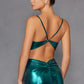 Juliet JT2567U Metallic Fitted Evening Gown