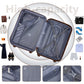 HouseOfZazla 6-piece hardside luggage set with expandable suitcases and matching duffel bags