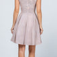 CLEARANCE - La Scala 25759 Short Off the Shoulder Skater Dress Glitter Jacquard (Size S)