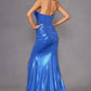 Juliet JT2578H Long Sweetheart Strapless Fitted Metallic Prom Gown