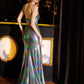 Juliet JT2579H Strapless Sweetheart Iridescent Prom Gown