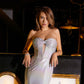 Juliet JT2579H Strapless Sweetheart Iridescent Prom Gown