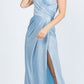 CLEARANCE - La Scala 25854 Off The Shoulder Glittery Jacquard Gathered Gown (Size L)