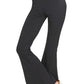 Zenana Raw Edge Hem Flare Yoga Pants - Farnelli