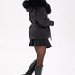 Amanda Genuine Fur Trim Down Fill Coat