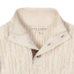 Organic Mock Neck Cable Sweater