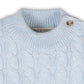 Organic Mock Neck Ruffle Sweater