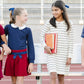 Organic Pleated Skirt with Bow