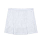 Linen Pleated Bow Skort
