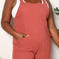 Perfee Wide Leg Overalls with Front Pockets - Farnelli