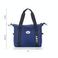ARTI navy duffle bag with spacious zippered compartment and sturdy carry handles