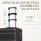 HouseOfZazla dark gray ABS hard case luggage set with combination lock