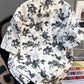 Men's Plus Size Printed Button Up Short Sleeve Shirt - Farnelli