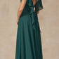 Juliet 261 Flutter Sleeve Formal Dress Cascade Back