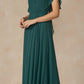 Juliet 261 Flutter Sleeve Formal Dress Cascade Back