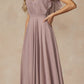 Juliet 261 Flutter Sleeve Formal Dress Cascade Back