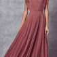 Juliet 261 Flutter Sleeve Formal Dress Cascade Back
