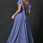 Juliet 261 Flutter Sleeve Formal Dress Cascade Back