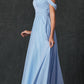 Juliet 262 Pleated Off the Shoulder Formal Dress