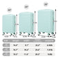 HouseOfZazla 3-piece spinner wheel luggage set with combination locks