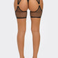 2686 Ringed Fishnet Crop Tights-2