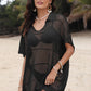 Hollow Out Collared Neck Cover-Up - Farnelli