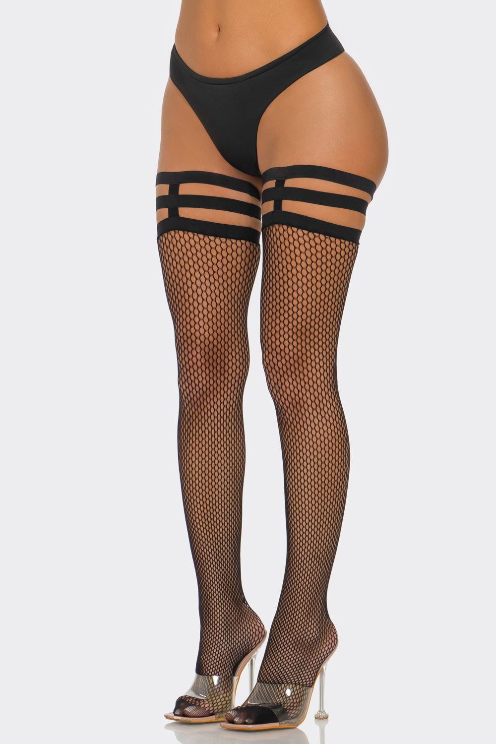 2688 Strapped Fishnet Tights-3