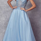 Juliet 268 Embroidered Sparkle Tulle Ball Gown