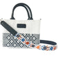 Tin Marin White Small Woven Crossbody Bag