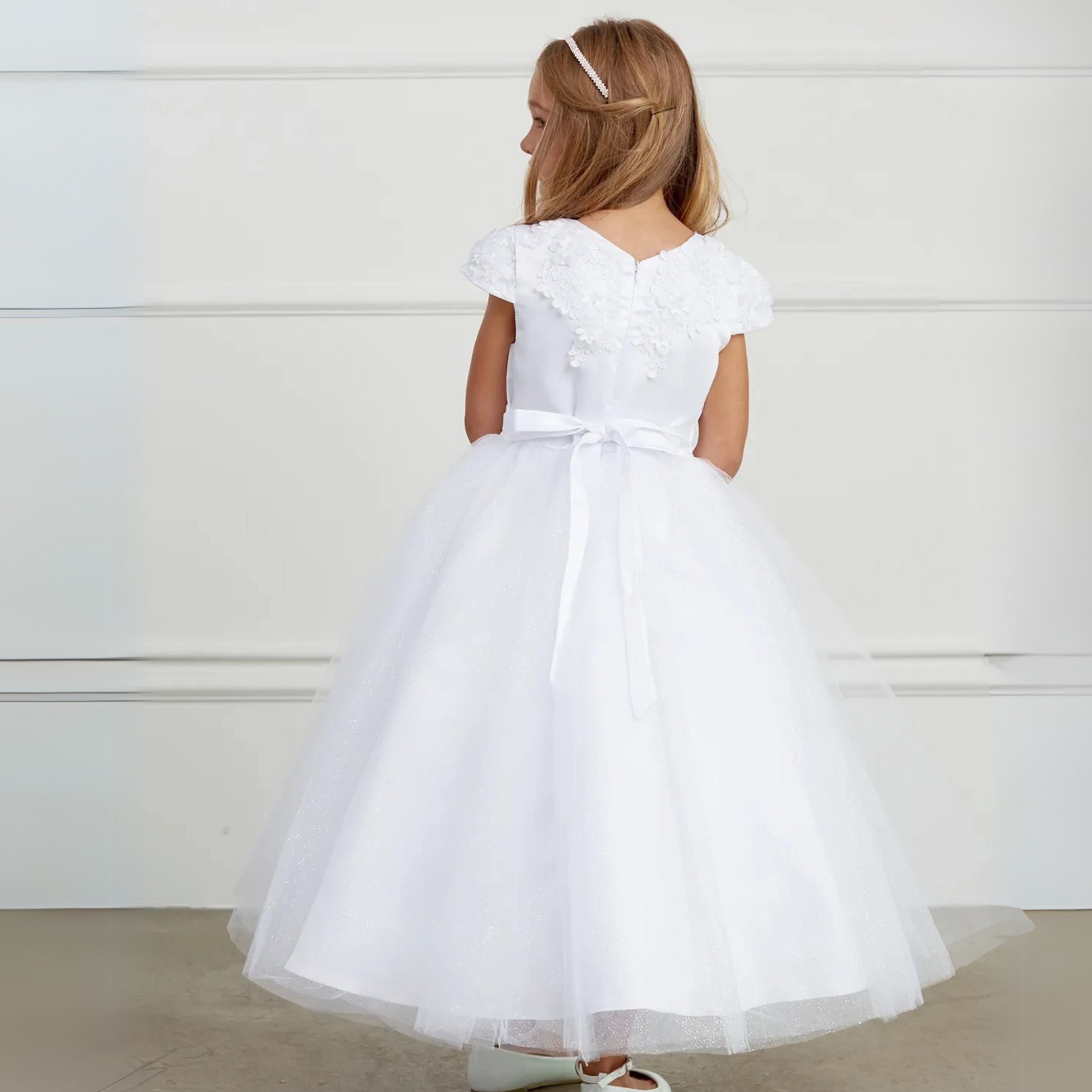 Flower Princess Girls Formal Dress-3