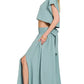 Zenana Heavy Woven Span Crop Tee & Skirt Set - Farnelli
